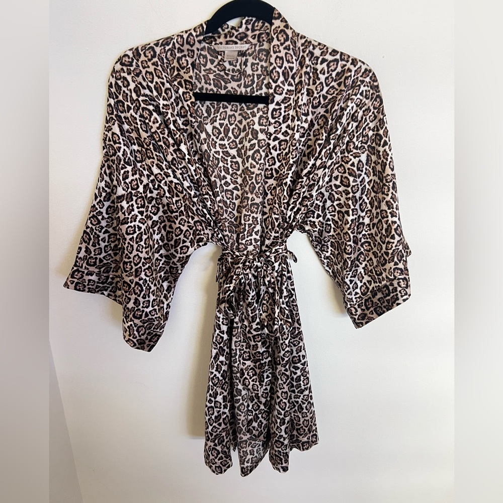 Vintage Victorias Secret Satin Animal Print Leopard R… Gem